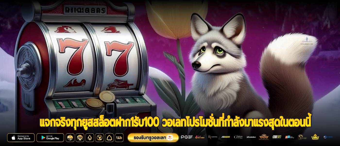 แจกจริงทุกยูสสล็อตฝาก1รับ100 วอเลทโปรโมชั่นที่กำลังมาแรงสุดในตอนนี้